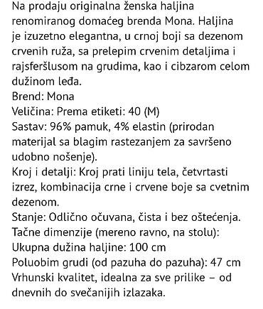 odeca mona: Ženska haljina Mona - Brend: Mona - Veličina: 40 (M) – prema etiketi — 2