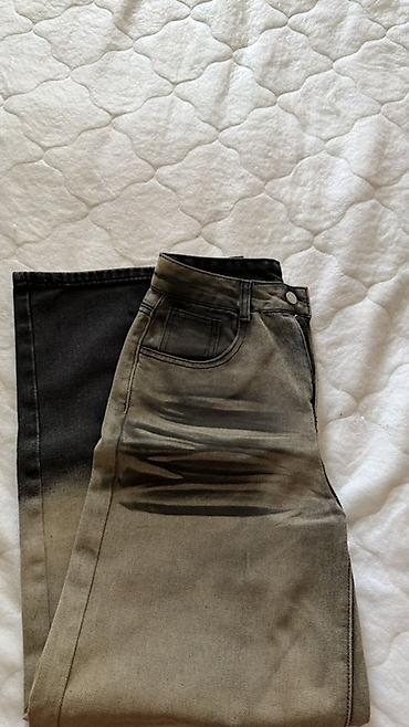kastum şalvar modelleri: Qadın cins şalvarları – 4 model seti - Açıq göy rəngli klassik denim — 3