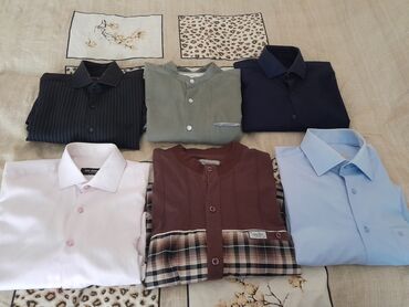 Köynəklər: Мужские рубашки,б/у. Размеpы указаны на фото ( S,L,M,XL). Есть еще — 17