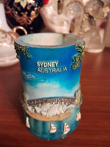 karandaşlar: Sydney, Australia temalı dekorativ qələm qabı/kalemlik - Material — 1