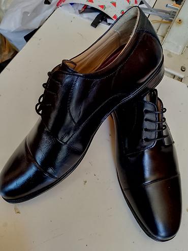 Ayaqqabılar: Klassik kişi dəri ayaqqabısı - Model: Kap-toe, 4 deşikli bağcıqlı - — 3