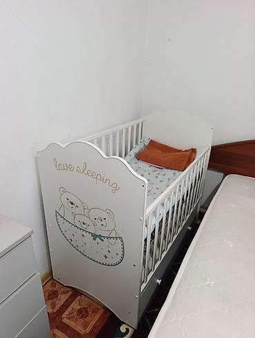bed sheets: Детская кроватка с рисунком «love sleeping» - Классическая белая — 3