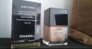 Bədənə qulluq: Chanel subli'mine tonal kremi 20spf guclu ortucu ortucu mexmer kimi