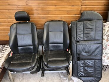 сиденья задние: Комплект сидений, Кожа, BMW 2004 г., Б/у, Оригинал, Германия