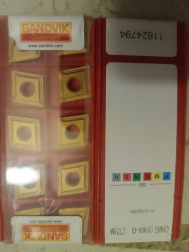 Digər alətlər: Torna və frezə üçün kəsici lövhəciklər (karbid insertlər) komplekti - — 27
