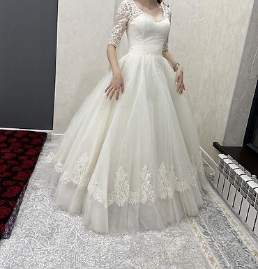 самые пышные свадебные платья: Свадебное платье пышного силуэта (ball gown) - Цвет: молочно‑белый. - — 6