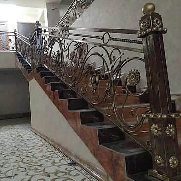 Изготовление перил: Изготовление перил Материал: Кованное железо, Наружные, Бесплатный замер — 104