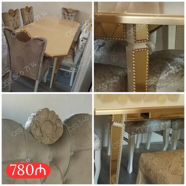 Divan və kreslo dəstləri: Stol stul masa oturacaq sifarisle
