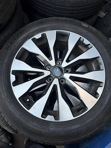 Колеса в сборе 225 / 60 / R 18, Лето, Б/у, Комплект, Легковые, Литые, отверстий - 5