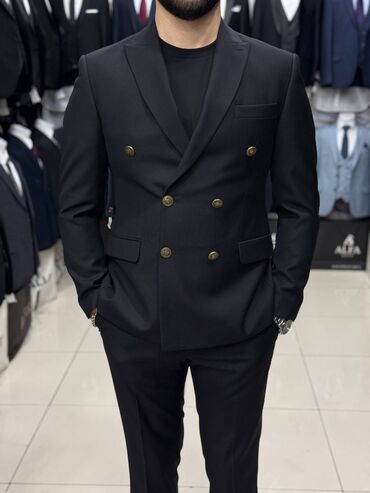 Kostyumlar: Kişi kostyum dəsti - Stil: Klassik, dar kəsim (slim fit) iki düyməli — 6