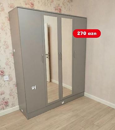 polka: 3 qapılı paltar şkafı – 200x160x47 sm - Ölçü: hündürlük 200 sm, en — 4
