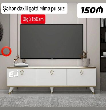 стеклянная тумба под телевизор: *TV stend / TV altı💥* Təhvil gün ərzində ✔️ Rəng seçimi var ✔️