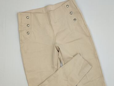 spodnie legginsy z wysokim stanem: Material trousers for women, size M