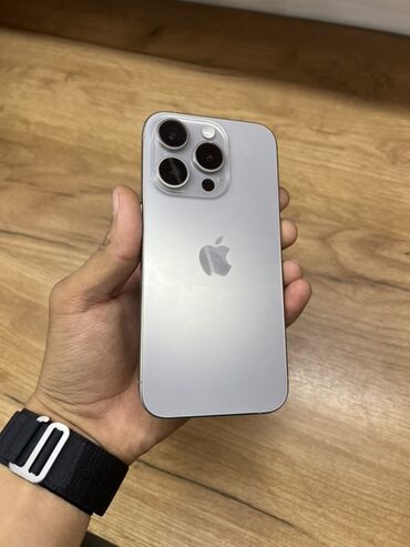 купить айфон 6 в рассрочку: IPhone 15 Pro, Колдонулган, 512 ГБ, Natural Titanium, Коргоочу айнек, Каптама, 86 %