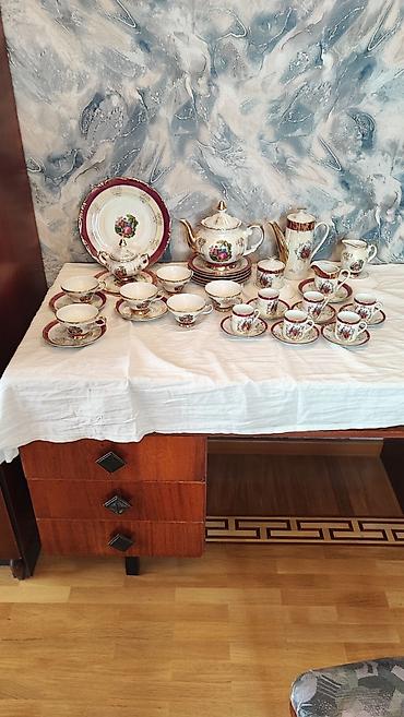 sud separatoru: Çay dəsti, rəng - Qızılı, Farfor, 6 nəfərlik, Yaponiya — 7