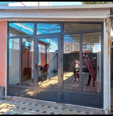 Двери на заказ: Алюминиевые окна алюминиевые двери, окна Бишкек Алюминиевые окна