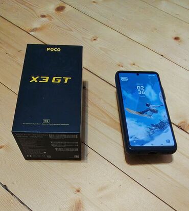 телефоны poco: Poco X3 GT, Б/у, 256 ГБ, цвет - Серый, 2 SIM