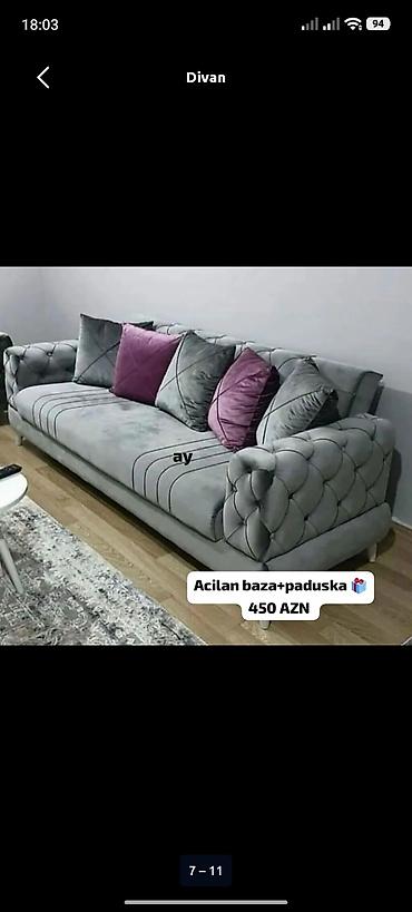 parca satisi: Divan, Yeni, Açılan, Bazalı, Vеlur parça, Şəhərdaxili pulsuz çatdırılma — 1