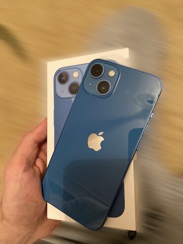 apple 13: IPhone 13 | 128 GB Mavi | Zəmanət, Face ID
