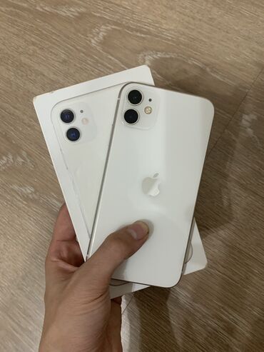 матовое стекло: IPhone 11, Колдонулган, 128 ГБ, Ак, Заряддоочу түзүлүш, Коргоочу айнек, Каптама, 82 %