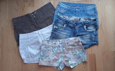 Shorts, Britches: M (EU 38), Jeans, Single-colored