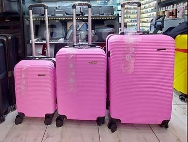 Çamadanlar: Sərnişin çamadan dəsti – Billa model - Ölçülər: 3’lük dəst (böyük — 19