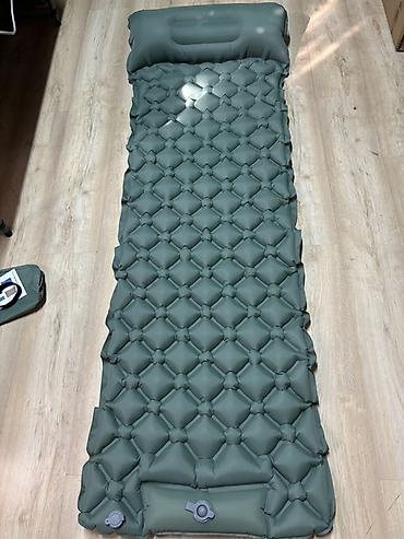 Надувные матрасы: Надувной туристический коврик с встроенной подушкой - Тип: надувной — 1