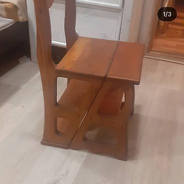 Bağ, çöl mebeli: Açıq havaya uyğun ağ rəngdə taxta mebel dəsti və yelləncək - — 9