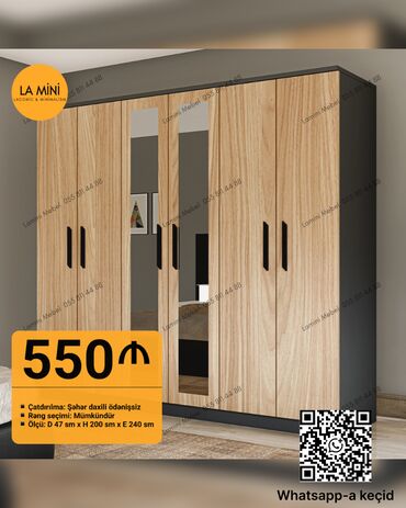 Divanlar: Yeni, Açılan, 4 qapılı Düz dolab, Qarderob, paltar dolabı, Azərbaycan