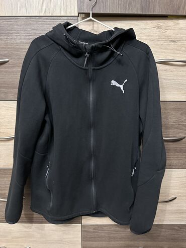 Толстовки: Мужская толстовка, XL (EU 42), Puma, Б/у, цвет - Черный, Самовывоз