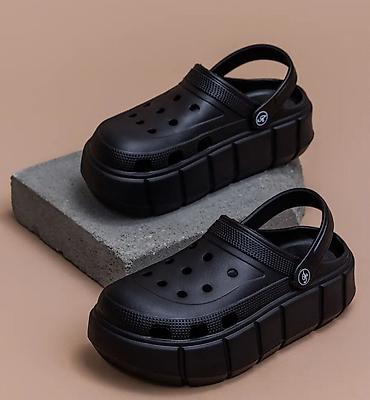 кроксы шлёпки: Сабо, 38, Crocs, Б/у, цвет - Черный — 1