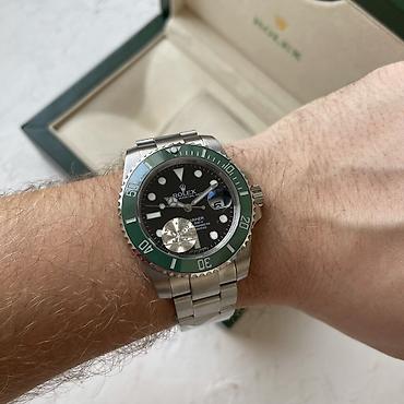 meta eynək: Rolex Submariner “Kermit/Starbucks” avtomatik kişi qol saatı Rolex — 6