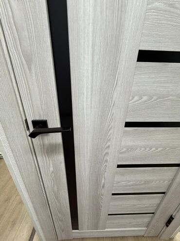 двери с двух сторон из бельгии: Жабык ички эшик, МДФ, Лофт стили менен, түсү - Боз