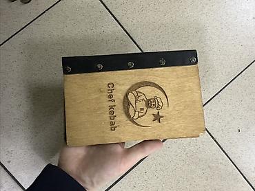 Держатели и подставки: Деревянный органайзер/диспенсер для салфеток с отделениями - — 5