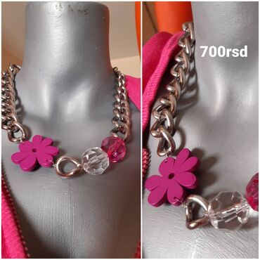 Ogrlice: Puno modela duzih lancica 600 dinara i ogrlica cene na slici. Hand — 3
