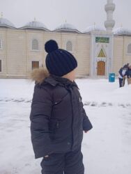 куртка зимний: Комплект, цвет - Черный, Б/у