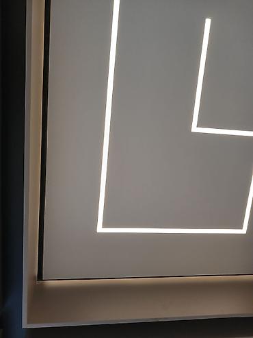 duz lampası: Led Çılçıraq, 1 lampa, Metal — 2