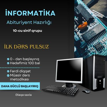 alman dili: Repetitor, İnformatika, Azərbaycan dili, Abituriyent hazırlığı