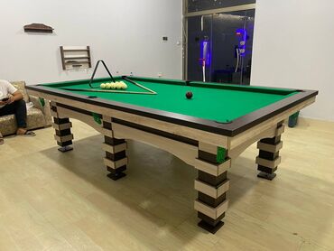 Bilyard masaları: - Rus bilyardı klassik stol. - Üzəri Mərmərdən dir. - Möhkəm — 14