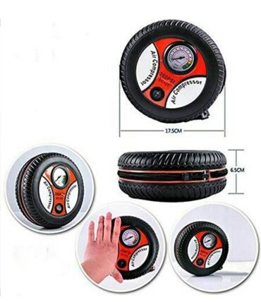 Auto oprema: Mini kompresor u obliku gume tocka 18bari tyre aircompressor m i n i  — 5