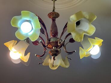 lüstür altı: Çılçıraq, 5 lampa, Metal