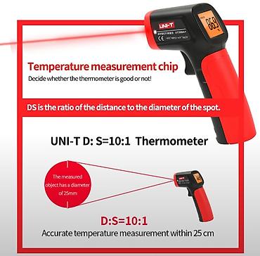 lazer utu: Infraqırmızı termometr Model: UNI-T UT 300A+ Müxtəlif səthlərin — 5