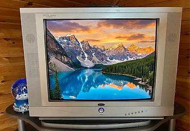 dvd disk: Klassik kineskop (CRT) televizor - Geniş gövdəli, gümüşü rəngdə — 2