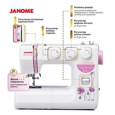 Швейные машины: Швейная машина Janome, Электромеханическая, Автомат — 4