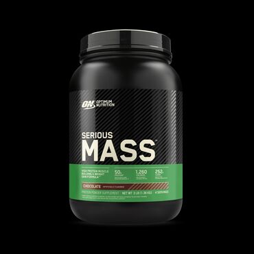 бад для набора веса: Высокобелковый гейнер Serious Mass от Optimum Nutrition разработан для