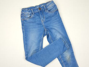 cropp jeansy skinny: Spodnie jeansowe, C&A, 10 lat, 134/140, stan - Dobry