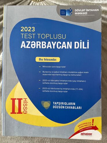 Testlər: Azərbaycan dili Testlər 11-ci sinif, DİM, 2-ci hissə, 2023 il