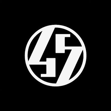 легенда вода номер: Логотип/эмблема «47» — минималистичный знак в виде числа 47 — 1