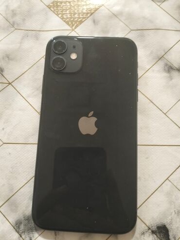 Apple iPhone: IPhone 11, 128 GB, Black Titanium, Simsiz şarj, Face ID, Sənədlərlə