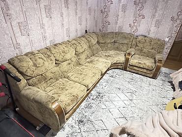 Угловой модульный диван с креслом - Конфигурация: крупный